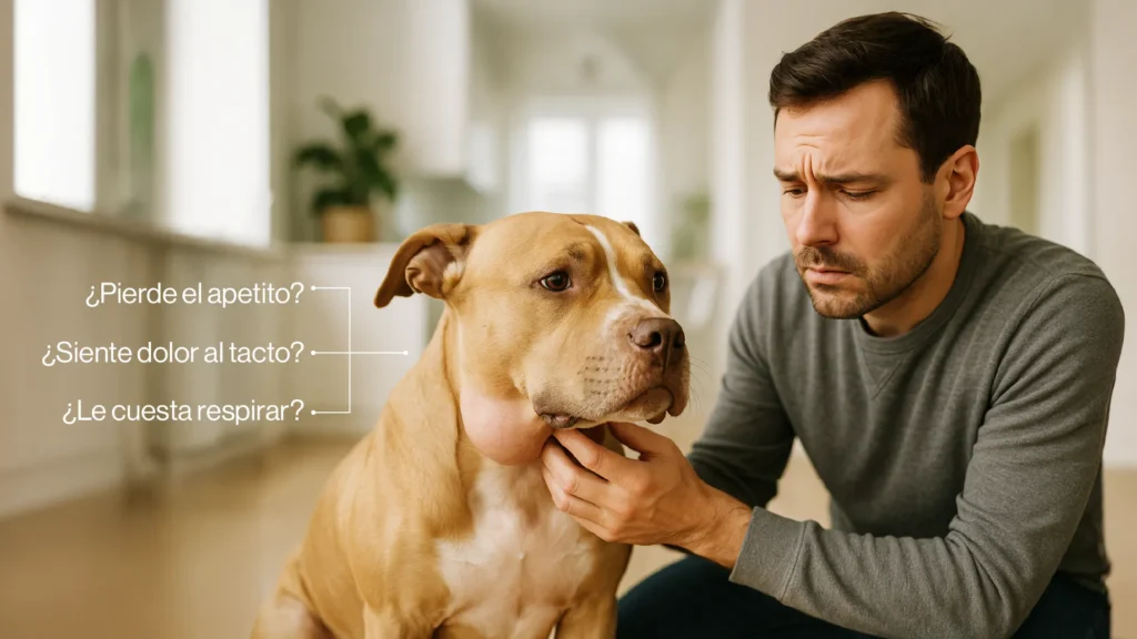Amígdalas inflamadas en perros